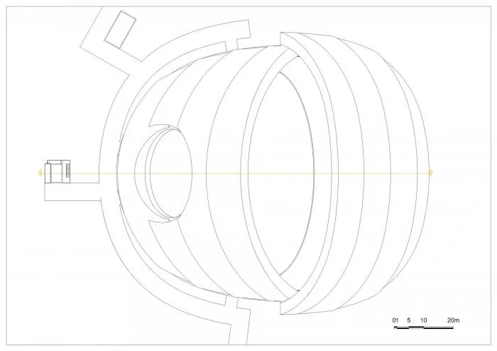 BIM建筑|日月相对，华夏文化展示中心 / 青岛腾远设计事务所 + ECA2