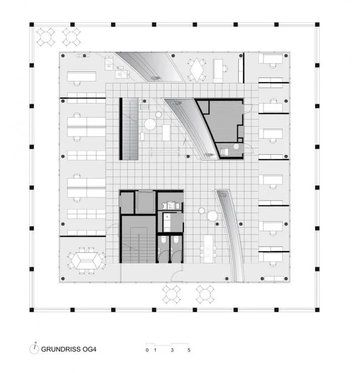 BIM建筑|外方内圆，半遮半掩的透明光影——C&P 公司总部