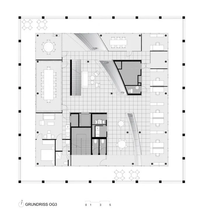 BIM建筑|外方内圆，半遮半掩的透明光影——C&P 公司总部