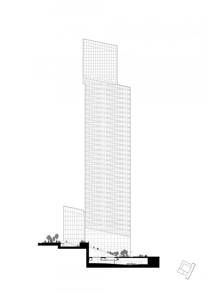BIM建筑|一组捕捉与散射光的“水晶”组合——圣戈班总部办公楼