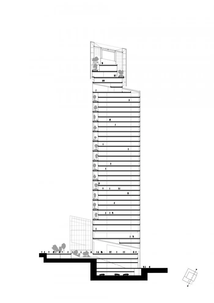 BIM建筑|一组捕捉与散射光的“水晶”组合——圣戈班总部办公楼