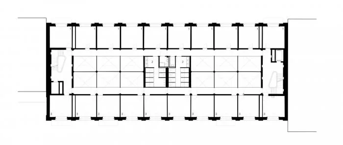 BIM建筑|墙身布满深邃的“眼睛”，废弃谷仓的改造