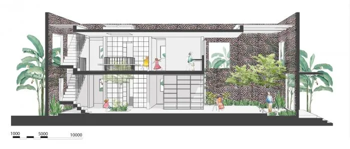 BIM建筑|清风徐来，光影婆娑：越南“自呼吸”墙宅