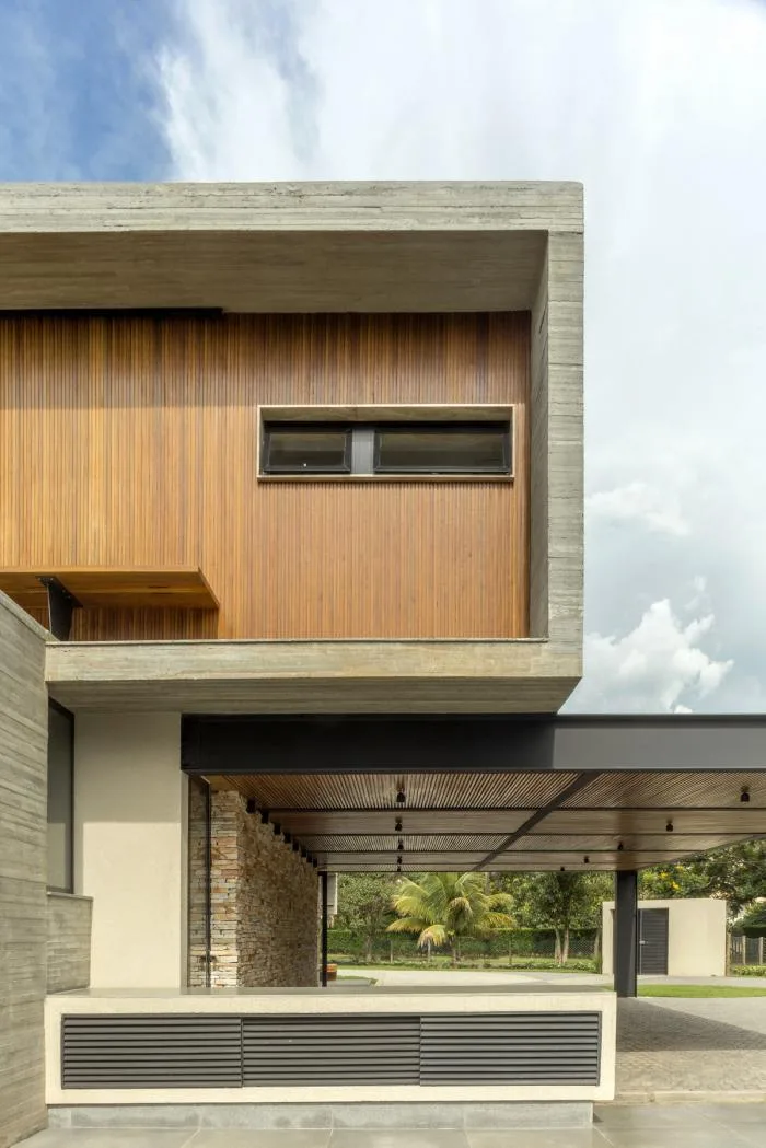 BIM建筑|依阶层创造，水平嵌套的空间：巴西“电影”住宅