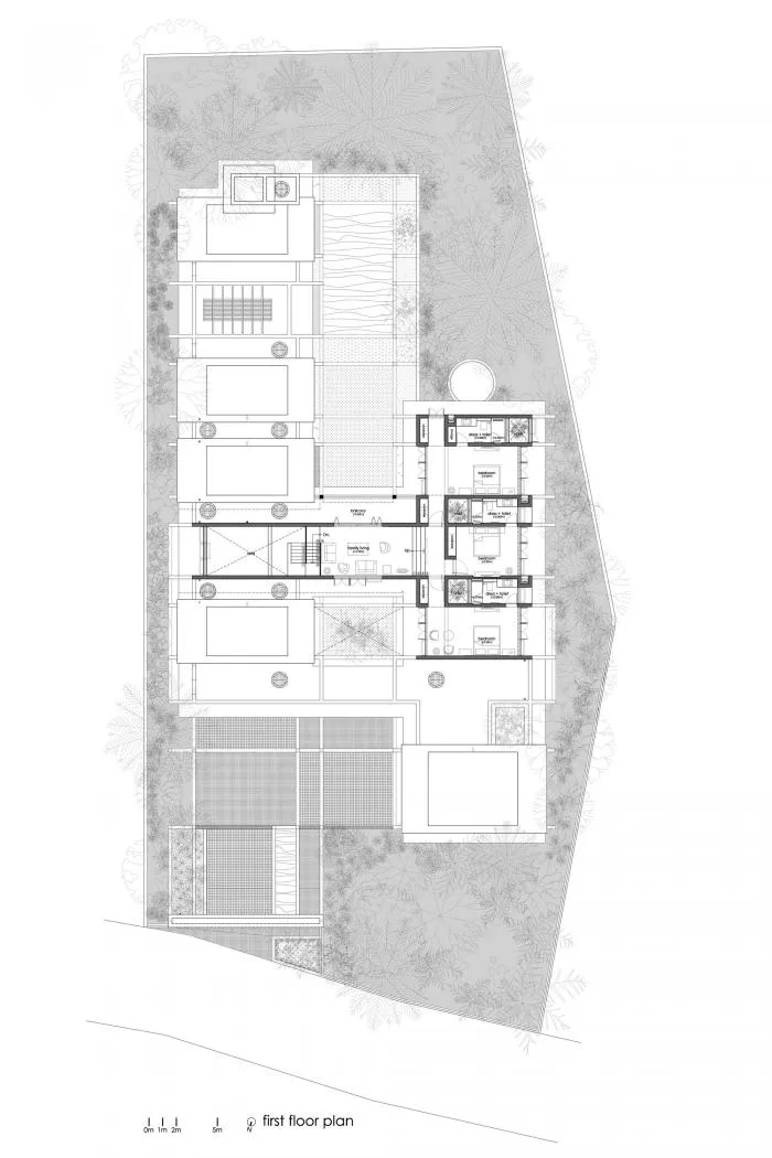 BIM建筑|几何秩序与自然景观静谧交融：格框里的度假屋
