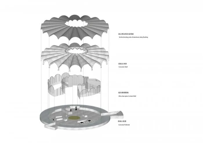 BIM建筑|形聚而神散，净水池咖啡厅 / 同济原作设计工作室