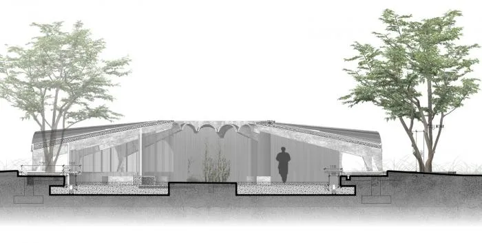 BIM建筑|形聚而神散，净水池咖啡厅 / 同济原作设计工作室