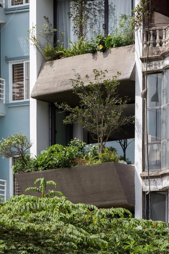 BIM建筑|错动“跳舞”的空中花园：越南联排住宅
