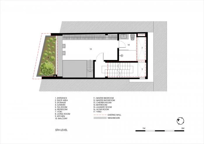 BIM建筑|错动“跳舞”的空中花园：越南联排住宅