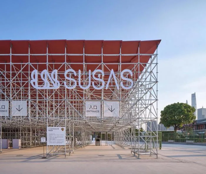 BIM建筑|2019上海城市空间艺术季主展场入口安检棚 / 同济原作设计工作室