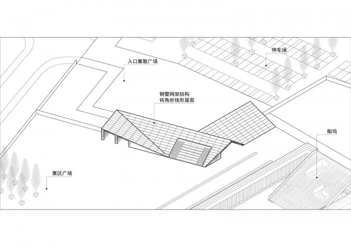 BIM建筑|2019上海城市空间艺术季主展场入口安检棚 / 同济原作设计工作室