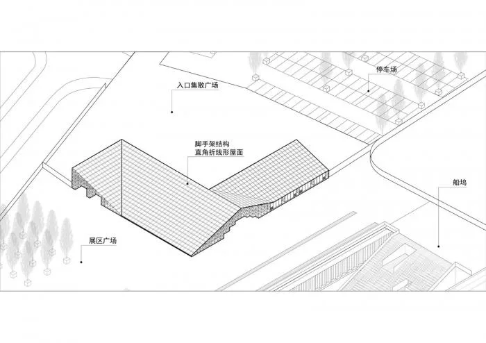 BIM建筑|2019上海城市空间艺术季主展场入口安检棚 / 同济原作设计工作室