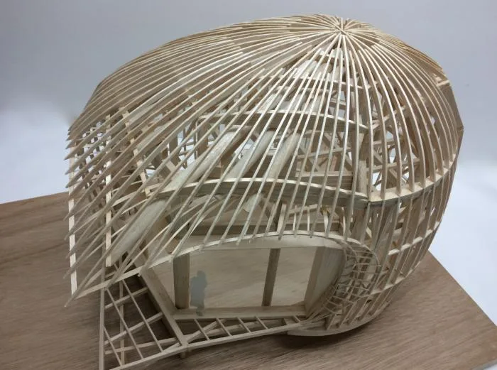 BIM建筑|可爱俏皮，森林中的壳型土屋