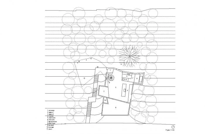 BIM建筑|斜坡上的住宅：8008