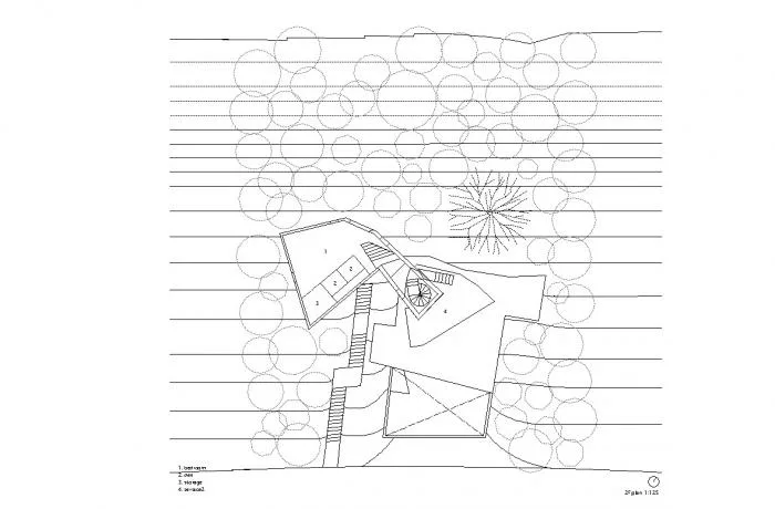 BIM建筑|斜坡上的住宅：8008