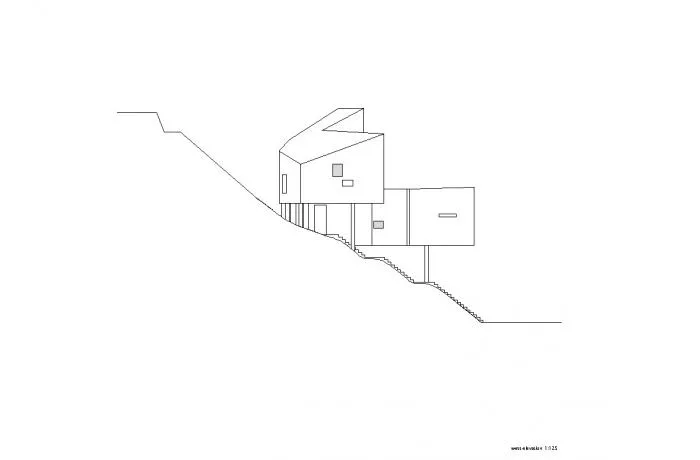 BIM建筑|斜坡上的住宅：8008