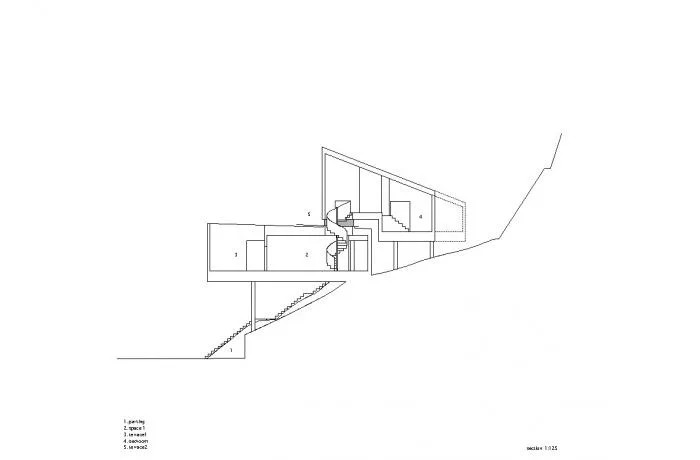 BIM建筑|斜坡上的住宅：8008
