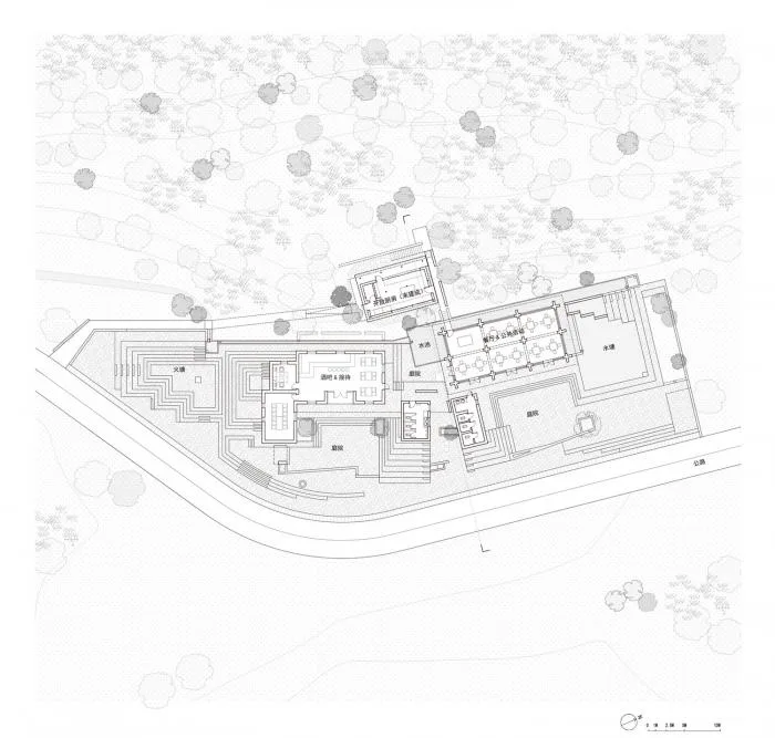 BIM建筑|匍匐于山脚下的巨石：楼纳露营服务中心 / 李兴钢工作室