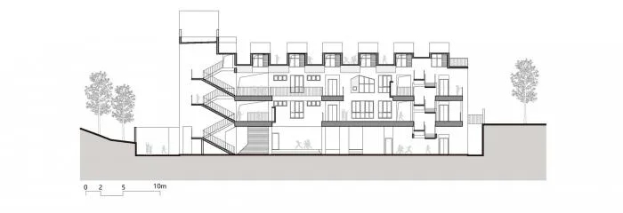 BIM建筑|地形关系的表达：乌斯河镇中心幼儿园 / 东意建筑