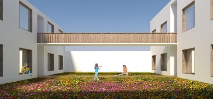 BIM建筑|捷克 LOŠBATES 小学设计竞标方案：延续 - 渗透 - 共享 / 平时建筑事务所