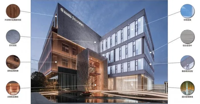 BIM建筑|素雅与轻奢并存：成都金地商置&弘阳地产·梵锦108生活体验馆 / 成执设计