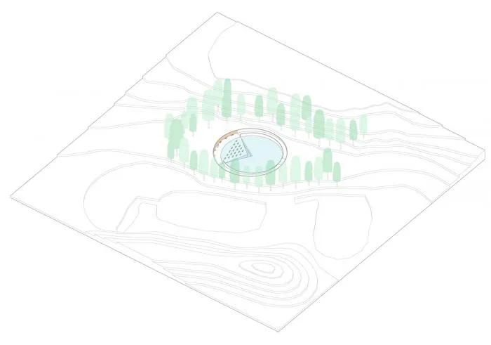 BIM建筑|美国桑迪胡克永久性纪念空间竞标方案：我所看着的世界 / 平时建筑事务所