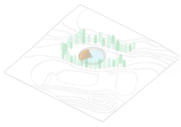 BIM建筑|美国桑迪胡克永久性纪念空间竞标方案：我所看着的世界 / 平时建筑事务所
