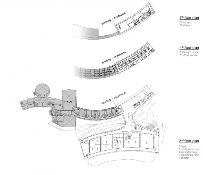 BIM建筑|流动身形，与海浪共舞：大金工业总部 / 竹中工务店