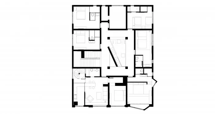 BIM建筑|夜阑·COLOUR民宿，延庆 / 阿穆隆设计工作室