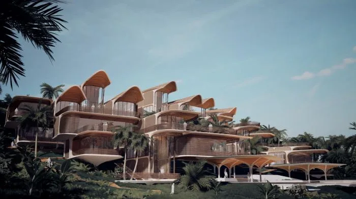 BIM建筑|扎哈事务所“罗阿坦岛住宅”方案，漂浮的丛林聚落