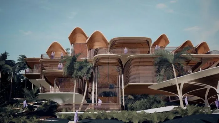 BIM建筑|扎哈事务所“罗阿坦岛住宅”方案，漂浮的丛林聚落