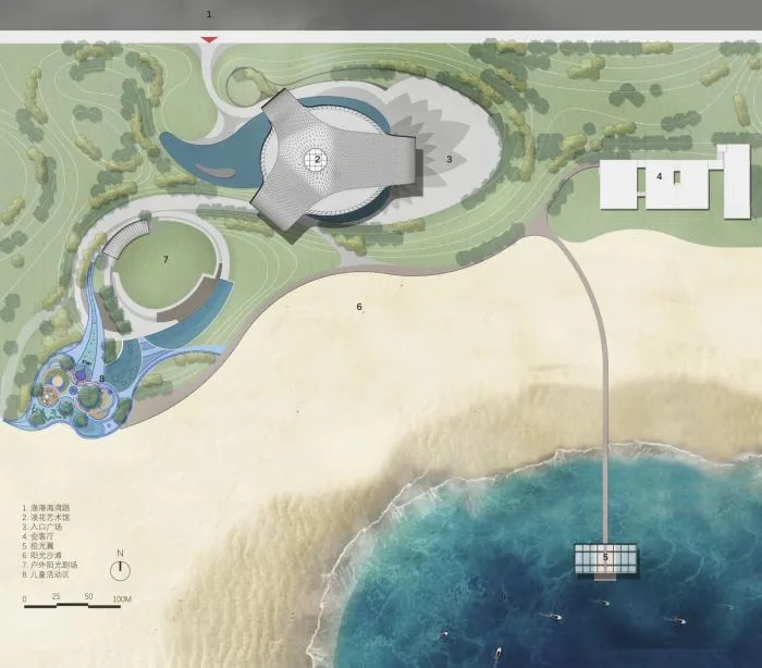 BIM建筑|场域空间与艺术镜像：世茂 · 浪花艺术馆 / 北京日清建筑设计