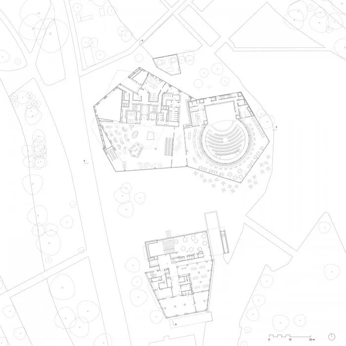 BIM建筑|海尔布隆科技馆，螺旋围合的马蹄形空间