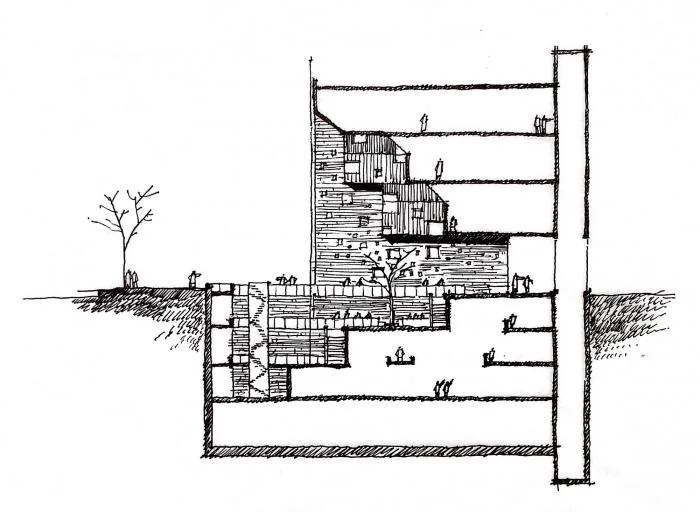 BIM建筑|村庄小房子堆砌于白色盒子中：韩国0914旗舰店