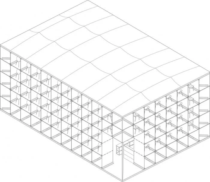 BIM建筑|城市搭建&乡村重生，“低技派”的胶合板的灵活运用 / ROOI
