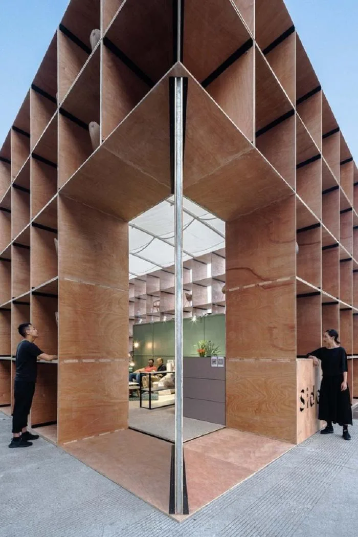 BIM建筑|城市搭建&乡村重生，“低技派”的胶合板的灵活运用 / ROOI