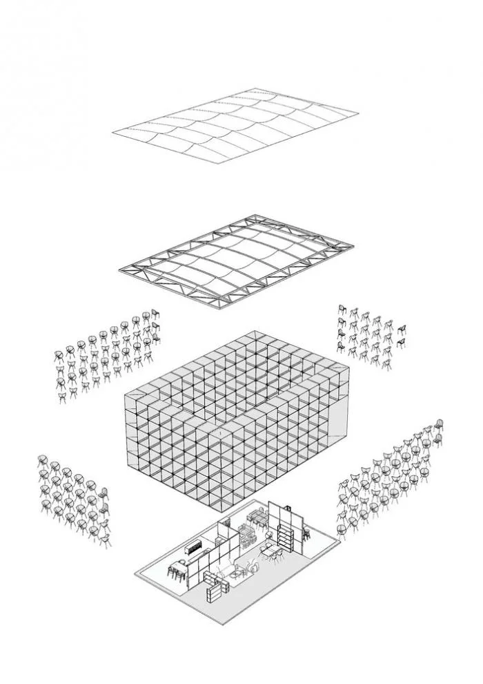 BIM建筑|城市搭建&乡村重生，“低技派”的胶合板的灵活运用 / ROOI