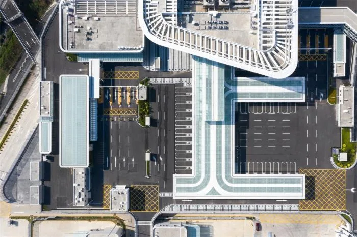 BIM建筑|深圳市莲塘口岸：国内首个“客、货一站式通关”口岸 / 华阳国际设计集团