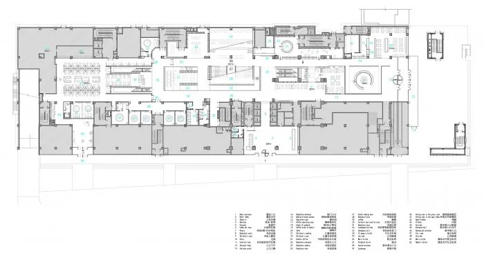 BIM建筑|源平·美璟书店：隐秘在采光中庭中的书店 / 上海严旸建筑设计工作室