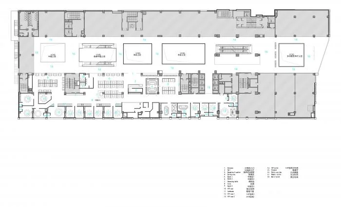 BIM建筑|源平·美璟书店：隐秘在采光中庭中的书店 / 上海严旸建筑设计工作室