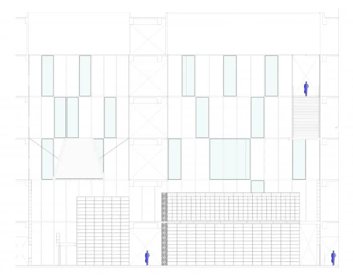 BIM建筑|源平·美璟书店：隐秘在采光中庭中的书店 / 上海严旸建筑设计工作室