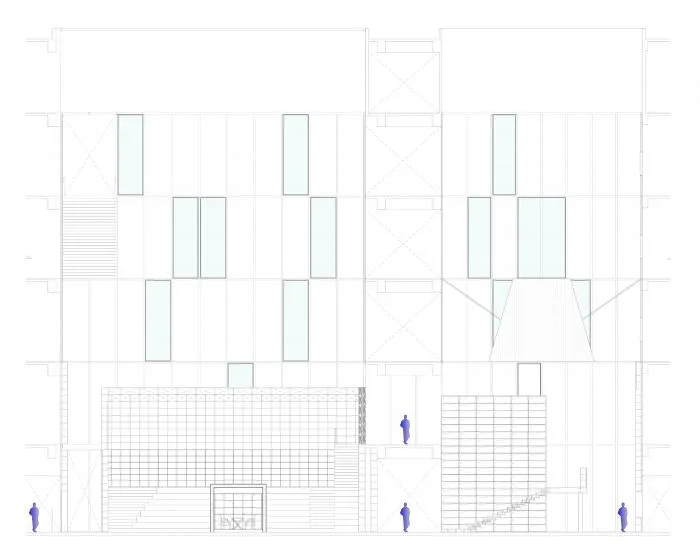 BIM建筑|源平·美璟书店：隐秘在采光中庭中的书店 / 上海严旸建筑设计工作室