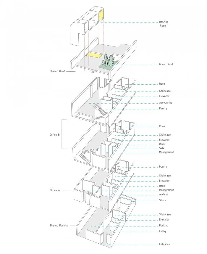 BIM建筑|一座纯粹的几何乌托邦：伊朗办公楼“Zamin”