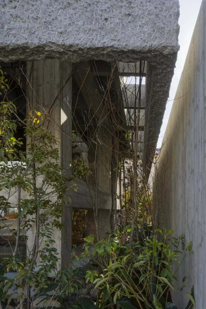 BIM建筑|厚重与透明：大原参道半架空品牌店 / 下川徹建筑事务所