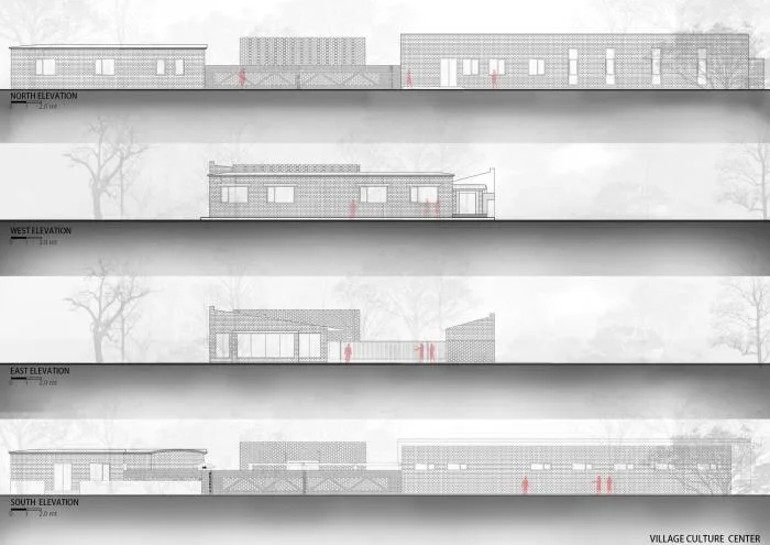 BIM建筑|姜庄村改造 / 袁野建筑工作室