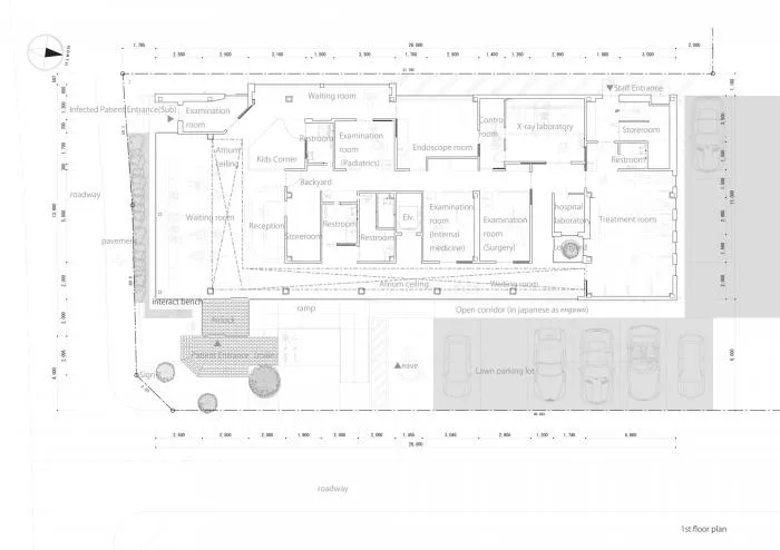 BIM建筑|温暖的透明度：名古屋外科诊所“Takenaka” / TSC Architects