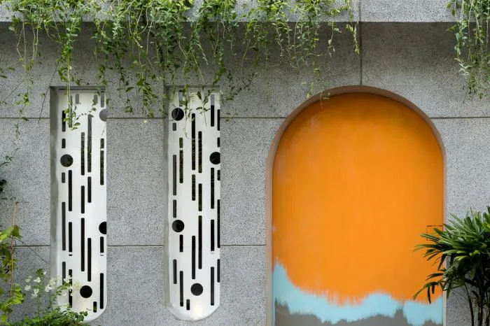 BIM建筑|绿植点缀垂直天井，活力与静谧美感的平衡：越南V别墅