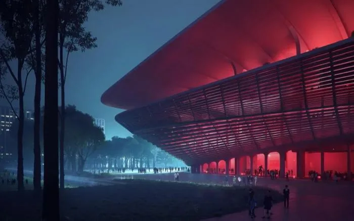 BIM建筑|扎哈事务所 & iDEA“西安国际足球中心”开建，为2023足球联赛亚洲杯场馆