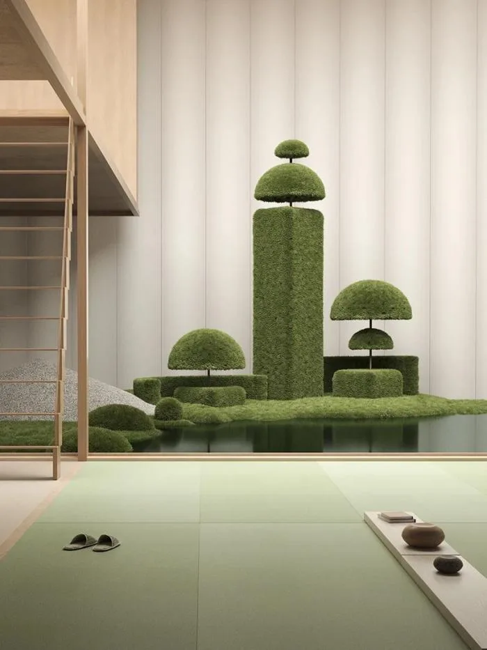 BIM建筑|Six N. Five构想的超现实主义日式花园场景