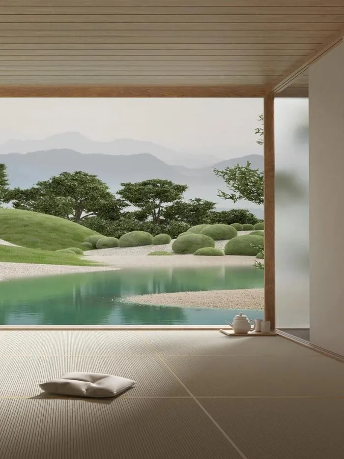 BIM建筑|Six N. Five构想的超现实主义日式花园场景